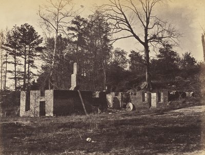 Ruinen bei Gaines Mill, Virginia, April 1865 von John Reekie