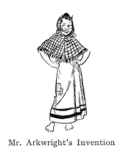 Spinning Jenny, unverheiratetes Textilarbeitsmädchen, Mr. Arkwrights Erfindung von John Reynolds