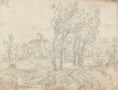 Kloster von Monte Olivetto bei Florenz von John Robert Cozens