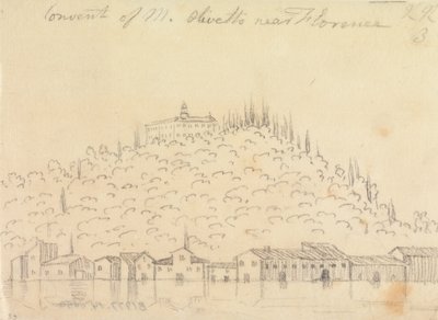 Kloster von Monte Olivetto bei Florenz von John Robert Cozens