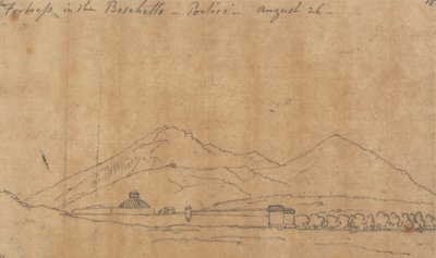 Festung im Boschetto, Portici, 26. August von John Robert Cozens