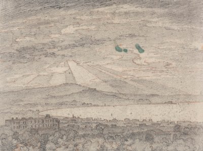 Neapel von Sir William Hamiltons Villa, Portici von John Robert Cozens