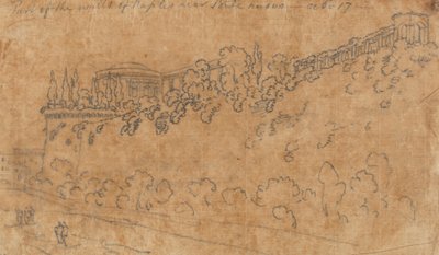 Teil der Mauern von Neapel in der Nähe von Ponte Nuovo, 17. Oktober von John Robert Cozens
