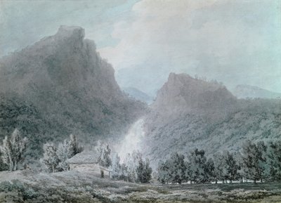 Die Wasserfälle von Lodore von John Robert Cozens