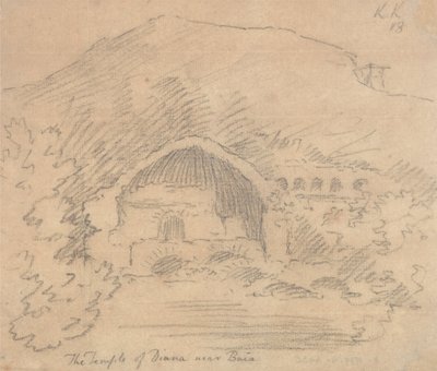Der Tempel der Diana in der Nähe von Baia von John Robert Cozens