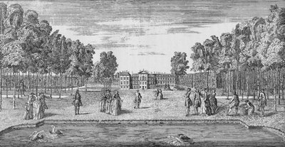 Kensington Palace in georgianischer Zeit von John Rocque