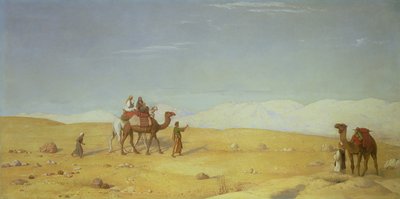 Das Tal des Moses in der Sinai-Wüste, 1866 von John Rogers Herbert