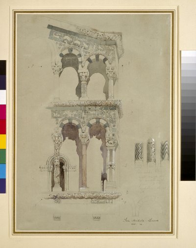 Fassade von San Michele in Foro, Lucca (Detail) von John Ruskin