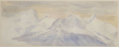 Schneebedeckte Alpen von John Ruskin