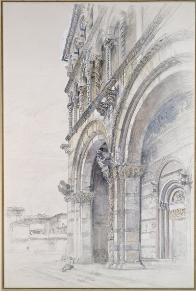 Der Dom von San Martino, Lucca, Juli - August 1874 von John Ruskin
