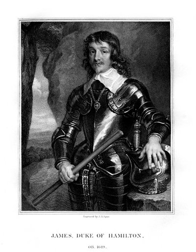 James Hamilton, 1. Herzog von Hamilton, schottischer Adliger, 1823 von John Samuel Agar
