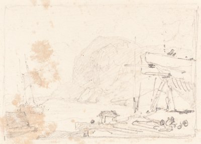 Ein Trockendock von John Sell Cotman