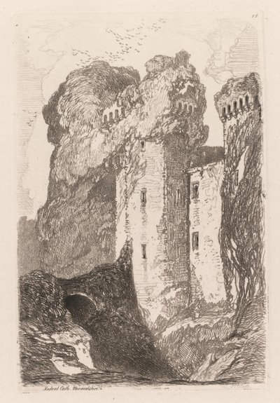 Liber Studiorium: Ragland Castle, Monmouthshire, 1838 von John Sell Cotman