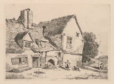 Liber Studiorum: Tafel 38, Blick auf Deptford von John Sell Cotman