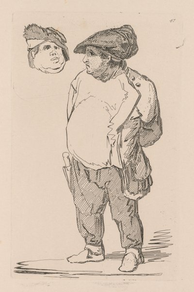 Liber Studiorum: Platte 47, Eine Studie, 1838 von John Sell Cotman