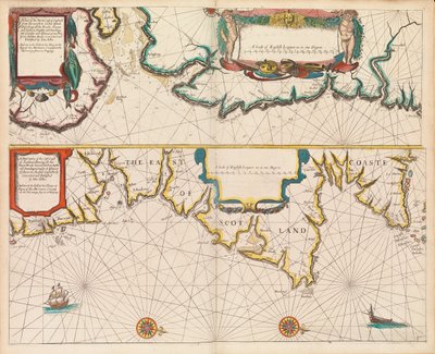 Der englische Pilot, das erste Buch: Beschreibung der nördlichen Navigation, ca. 1671 von John Seller