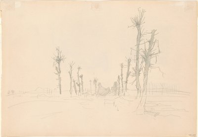 Verwüstete Landschaft [Rückseite], 1918 von John Singer Sargent