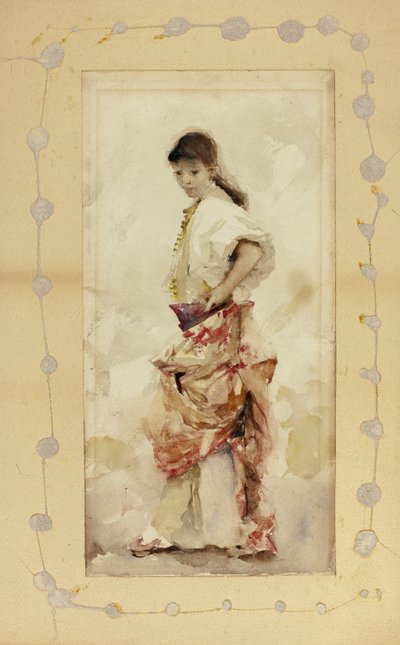 Mädchen im spanischen Kostüm, vor 1880 von John Singer Sargent