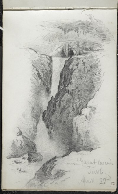 Große Kaskade, Tivoli, Italien, 22. April 1869 von John Singer Sargent
