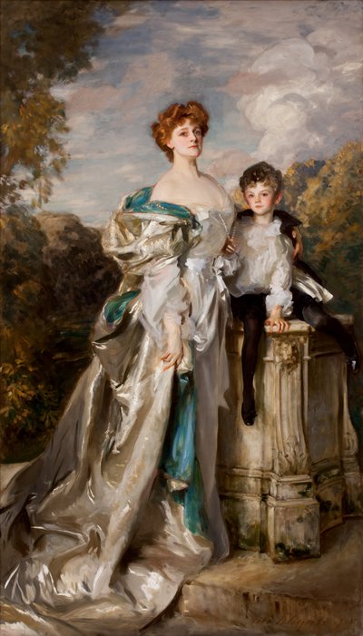 Lady Warwick und ihr Sohn von John Singer Sargent