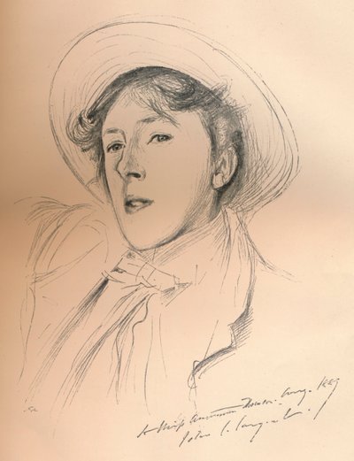 Porträtskizze von Miss Violet Paget Vernon Lee von John Singer Sargent