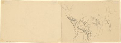 Studie zum Beschlagen von Kavalleriepferden an der Front (Detail) von John Singer Sargent
