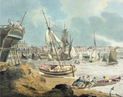 Hafen von Weymouth, Dorset, 1805 von John Thomas Serres