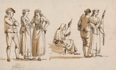 Italienische Bauern von John Thomas Serres