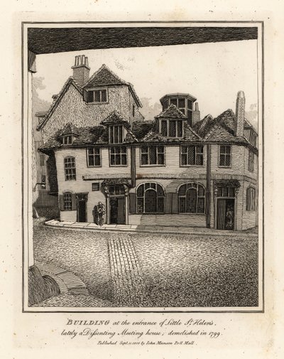 Gebäude am Eingang von Little St Helen