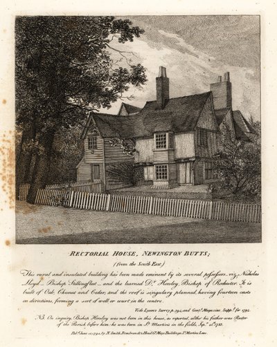 Rektorhaus, Newington Butts von John Thomas Smith