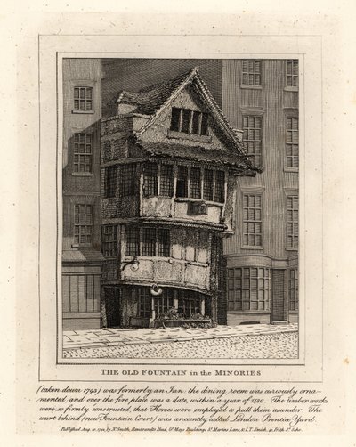 Der alte Brunnen in der Minories-Gemeinde, London von John Thomas Smith
