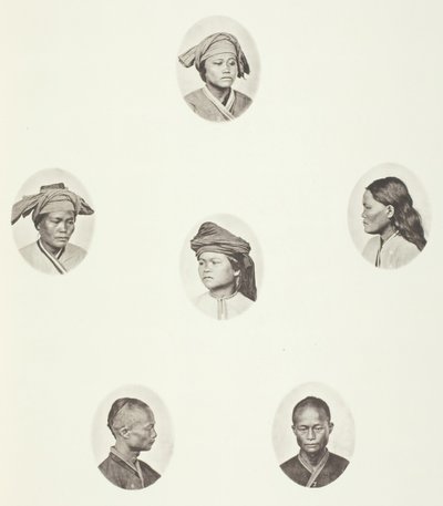 Pepohoan weiblicher Kopf, c. 1868 von John Thomson