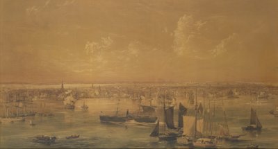 New York vom East River, 1852 von John William Hill