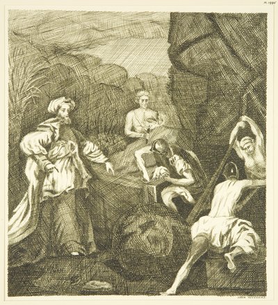 Hogarths Altarbild - Versiegelung des Grabes von John Withers