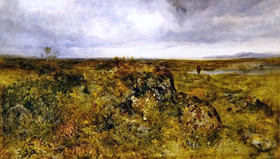 Angeln an einem Fluss von John Wright Oakes
