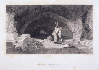 Fleet River, London, 1851 von John Wykeham Archer