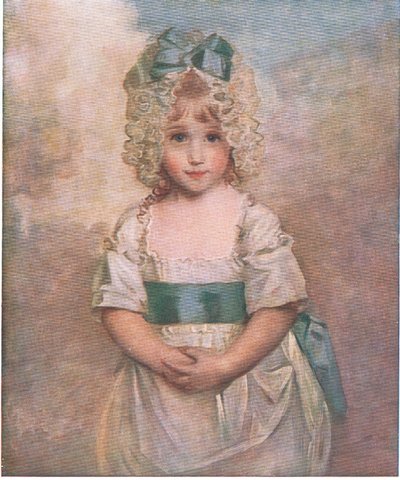 Charlotte Augusta Papendier im Alter von fünf Jahren, Bibbys Annual, 1916-17 von John after Hoppner