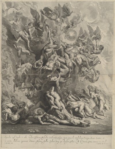Der Fall der Verdammten von Jonas Suyderhoff, after Sir Peter Paul Rubens