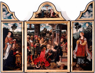 Triptychon der Anbetung der Könige von Joos van Cleve