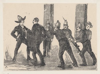 Hinrichtung von Jesus Bruno Martinez, 1892 von José Guadalupe Posada