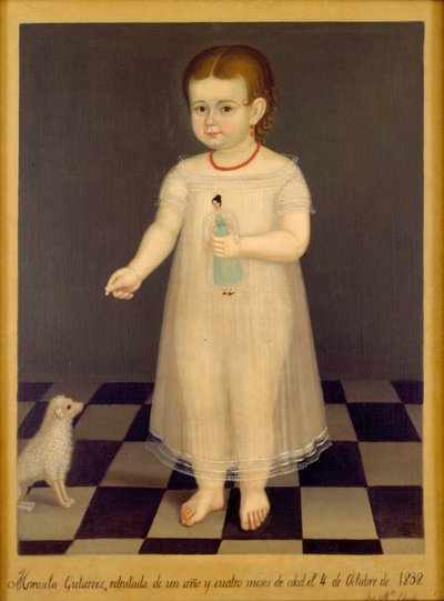 Porträt von Manuela Gutiérrez von José María Estrada