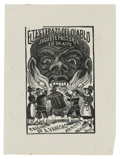 El Testarazo del Diablo, ca. 1900, gedruckt 1942 (Gravur) von José Guadalupe Posada