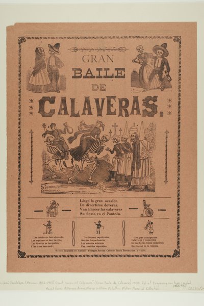 Großer Ball der Calaveras von José Guadalupe Posada