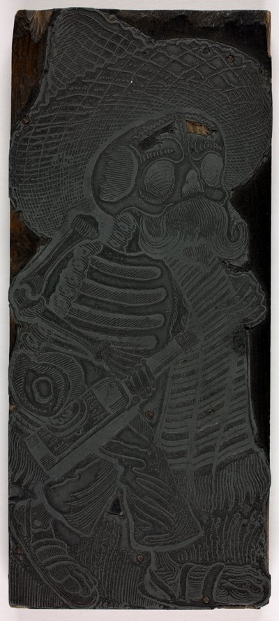 Druckblock für Calavera der Massen, Nr. 2 von José Guadalupe Posada