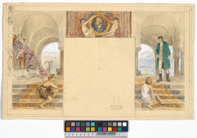 Alpenkönig und Menschenfeind (Entwurf zum Ferdinand Raimund-Zyklus auf Schloss Kogl, Attergau) von Josef Engelhart
