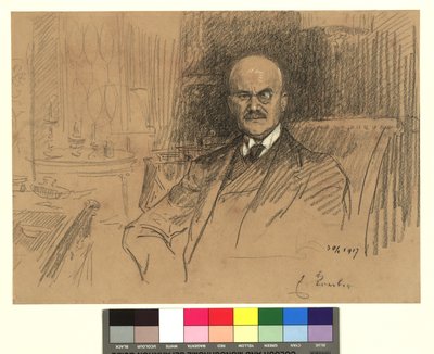 Porträt von Ernest von Koerber, Staatsmann von Josef Engelhart
