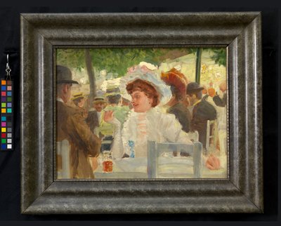 Praterszene (in einer Gaststätte) von Josef Engelhart