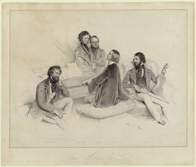 Ein Morgen mit Franz Liszt von Josef Kriehuber