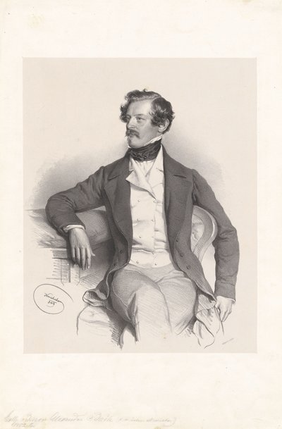 Alexander Freiherr von Bach (1813-1893), Jurist, Politiker von Josef Kriehuber