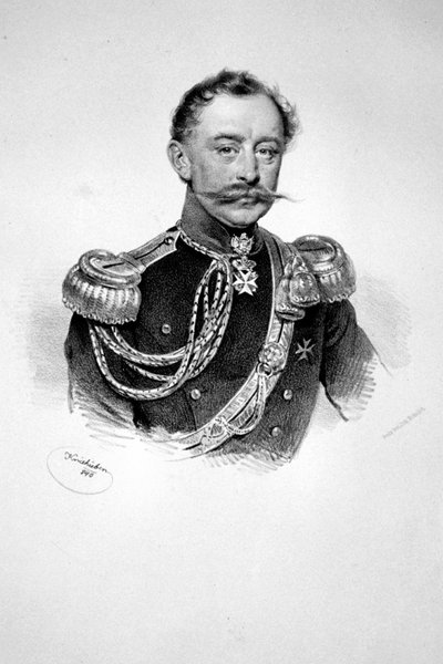 Friedrich Damian Theodor Philipp Schönborn Litho von Josef Kriehuber
